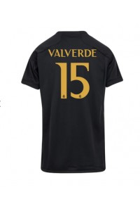 Real Madrid Federico Valverde #15 Jalkapallovaatteet Naisten Kolmaspaita 2023-24 Lyhythihainen
